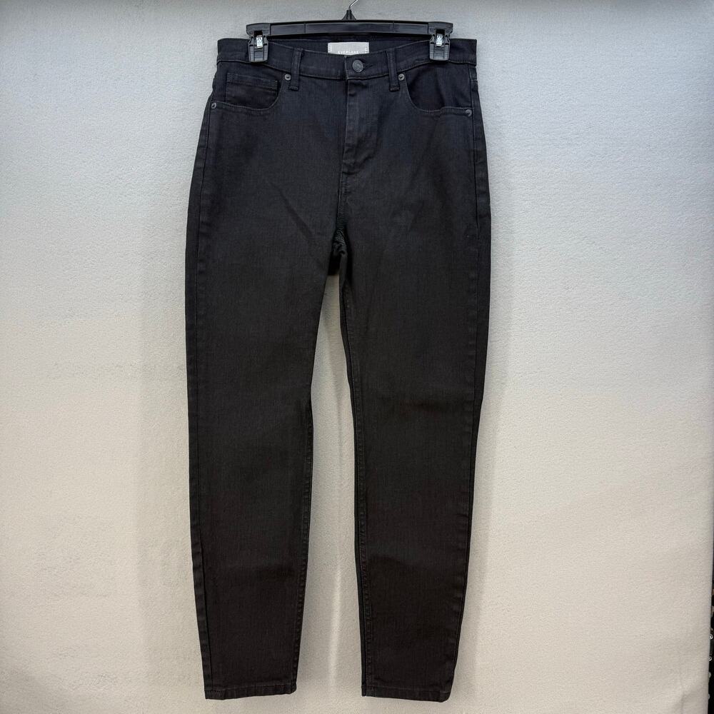 Everlane Jeans Womens 29 Regular (8) Black High Rise Tapered Leg Preppy EUC